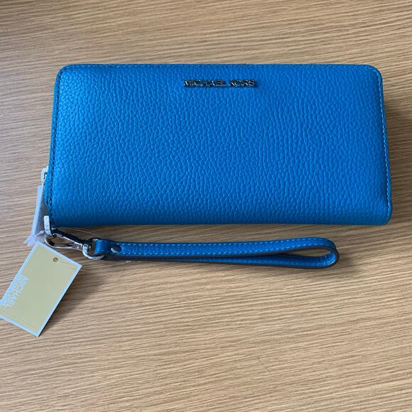 Michael Kors Handbags - Michael Kors Large Continental Wallet Zip Around Lagoon Teal Turquoise NWT